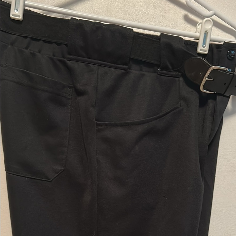 Men's Black Coaching Shorts w Belt
